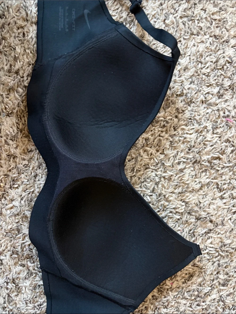 Nike Black Women's Padded Sports Bra with Racerback